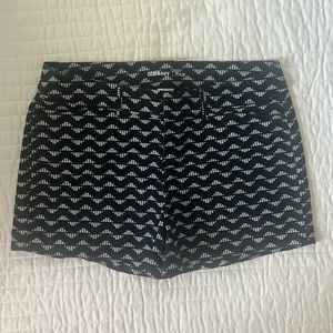 WOMENS BLACK DESIGNED SHORTS